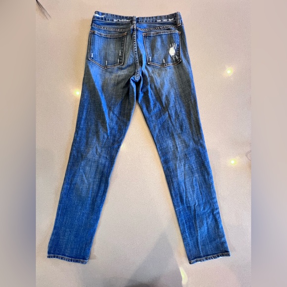 J. Crew Stretch Distressed Toothpick Jeans Sz 27 - Picture 8 of 10
